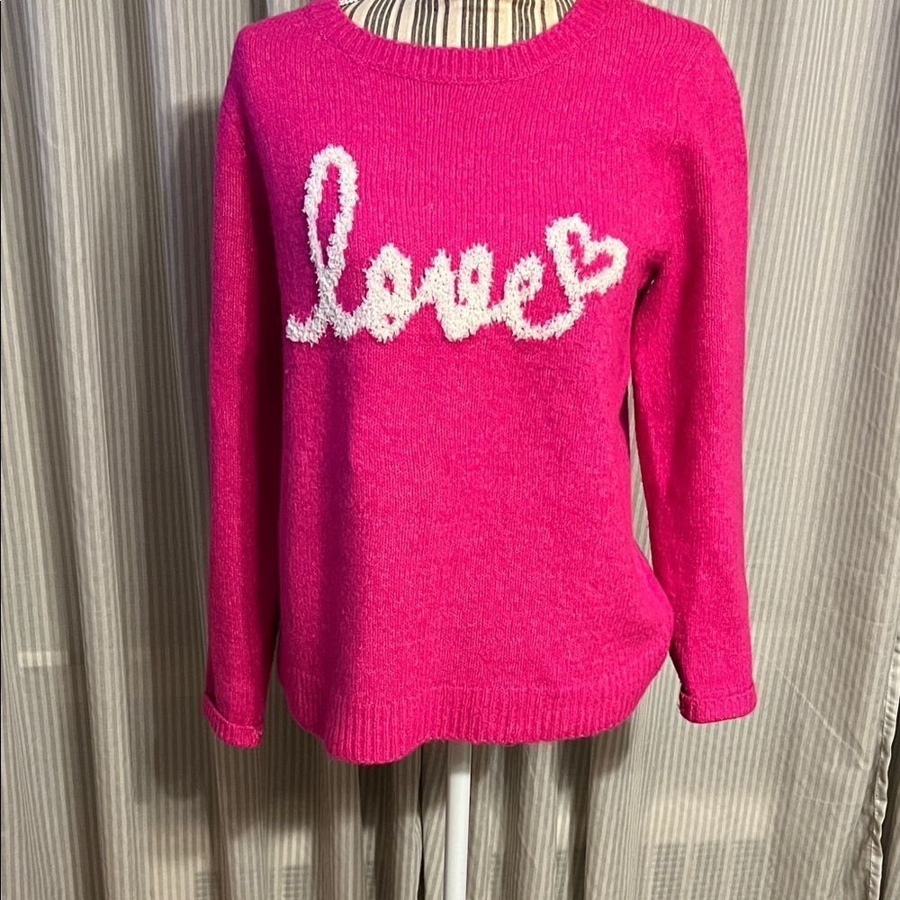 Cupcakes and Cashmere Women's Pink Love Sweater